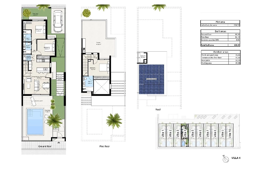 casa duplex en Los Nietos en venta, superficie 166 m², estado first owner, parcela 228 m², 3 dormitorios, 3 banos, piscina, ref.: HA-NIN-100-D01-21