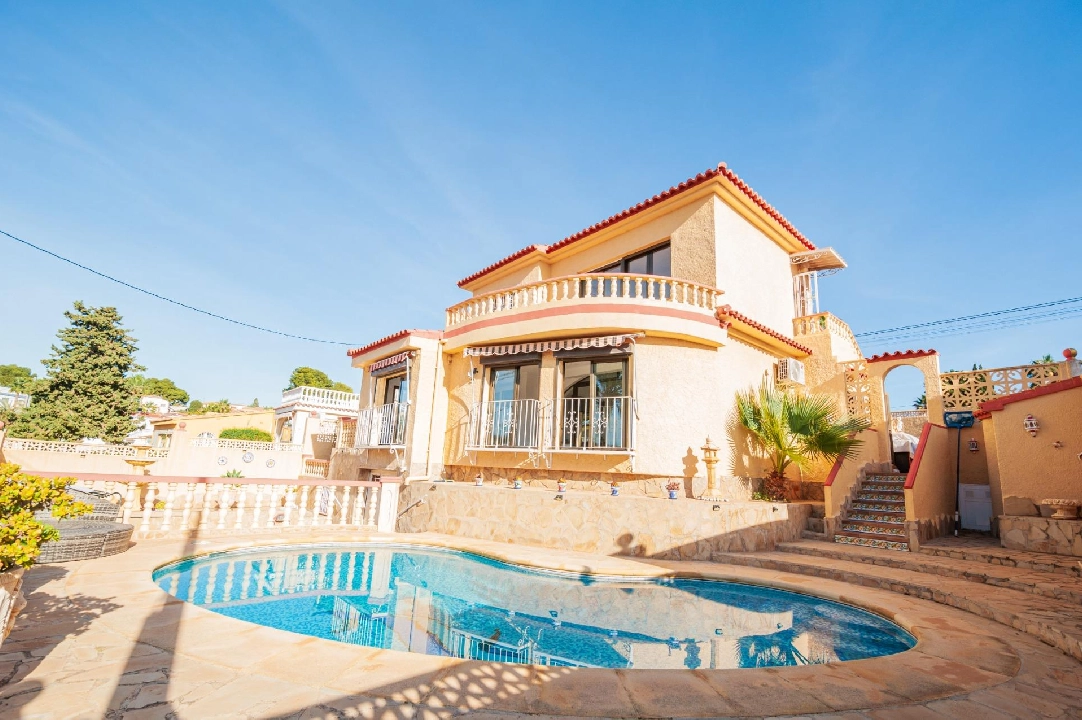 villa en Calpe(Playa De La Fossa) en venta, superficie 195 m², aire acondicionado, parcela 500 m², 3 dormitorios, 3 banos, piscina, ref.: COB-3496-10535-1