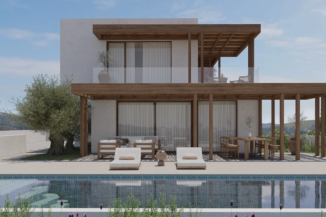 villa en Moraira(Benimeit) en venta, superficie 300 m², aire acondicionado, parcela 1000 m², 3 dormitorios, 3 banos, piscina, ref.: CA-H-1841-AMB-2