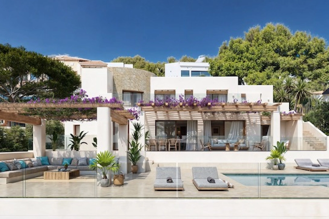 villa en Moraira(San Jaime) en venta, superficie 333 m², aire acondicionado, parcela 1330 m², 5 dormitorios, 5 banos, piscina, ref.: CA-H-1842-AMBI-2