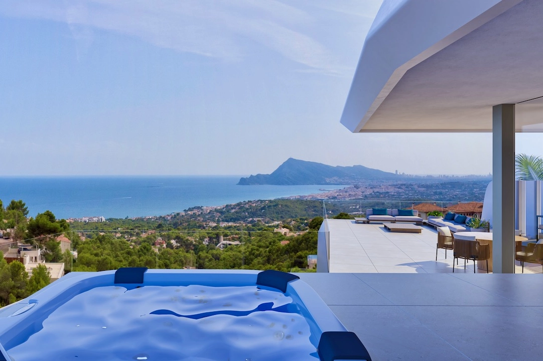 villa en Altea(Altea) en venta, superficie 479 m², aire acondicionado, parcela 1383 m², 4 dormitorios, 4 banos, piscina, ref.: CA-H-1853-AMB-3