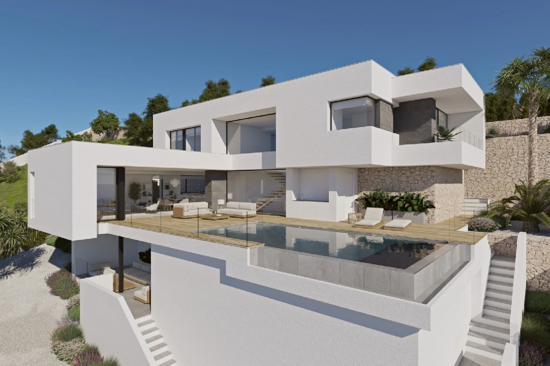 villa en Cumbre del Sol(Cumbre del Sol) en venta, superficie 349 m², parcela 878 m², 3 dormitorios, 3 banos, piscina, ref.: VA-AJ223-1