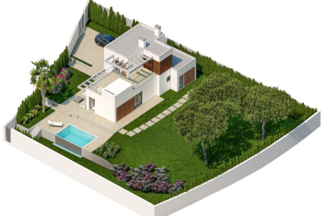 villa en Finestrat en venta, superficie 150 m², ano de construccion 2024, + KLIMA, aire acondicionado, parcela 409 m², 3 dormitorios, 3 banos, piscina, ref.: BP-8231FIN-39