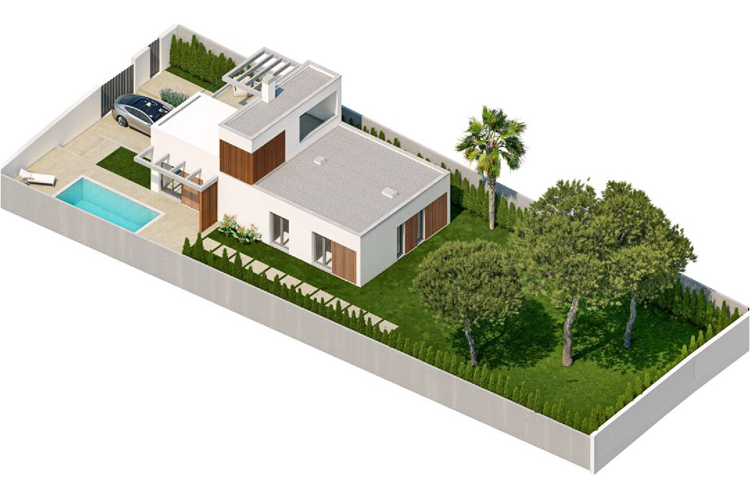 villa en Finestrat en venta, superficie 150 m², ano de construccion 2024, + KLIMA, aire acondicionado, parcela 409 m², 3 dormitorios, 3 banos, piscina, ref.: BP-8231FIN-40