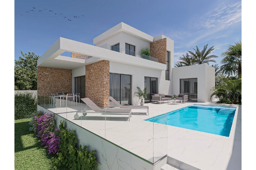 villa en San Fulgencio en venta, superficie 247 m², estado first owner, aire acondicionado, parcela 500 m², 3 dormitorios, 3 banos, piscina, ref.: HA-MAN-290-E02-1