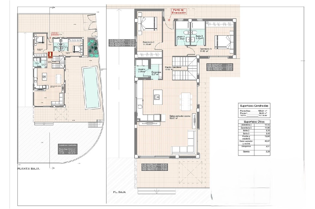 villa en San Fulgencio en venta, superficie 247 m², estado first owner, aire acondicionado, parcela 500 m², 3 dormitorios, 3 banos, piscina, ref.: HA-MAN-290-E02-5