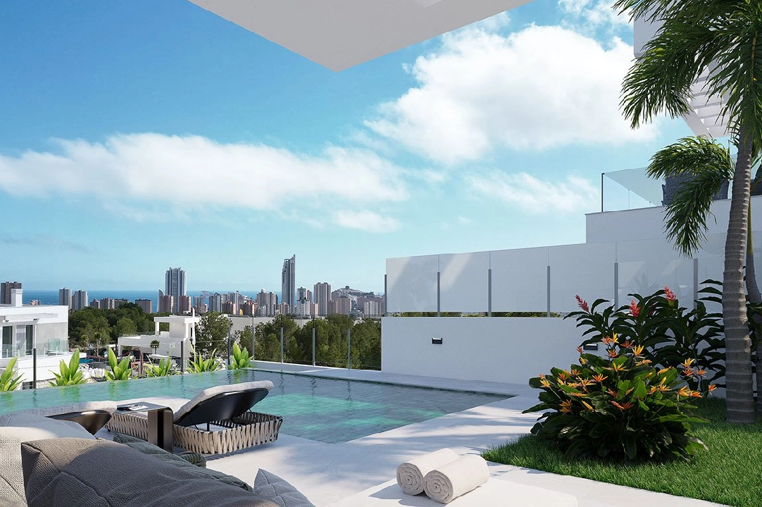 villa en Finestrat en venta, superficie 175 m², estado first owner, + fussboden, aire acondicionado, parcela 455 m², 3 dormitorios, 3 banos, piscina, ref.: HA-FIN-106-E01-1