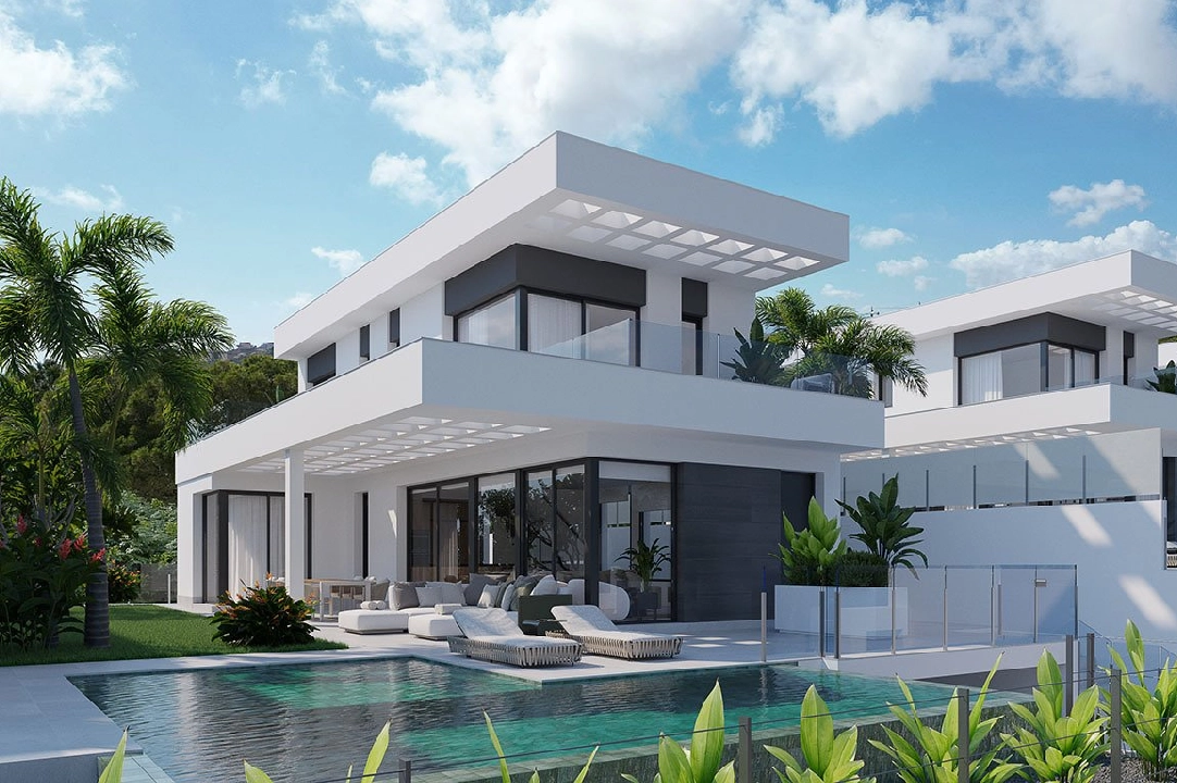 villa en Finestrat en venta, superficie 175 m², estado first owner, + fussboden, aire acondicionado, parcela 455 m², 3 dormitorios, 3 banos, piscina, ref.: HA-FIN-106-E01-2