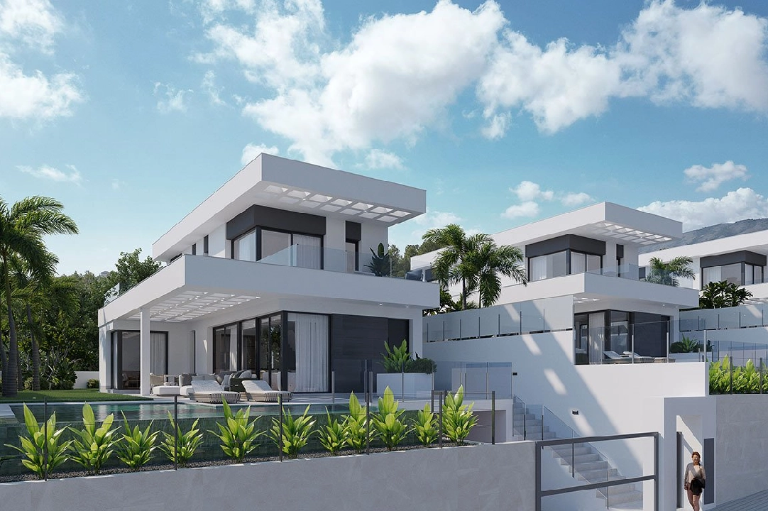 villa en Finestrat en venta, superficie 175 m², estado first owner, + fussboden, aire acondicionado, parcela 455 m², 3 dormitorios, 3 banos, piscina, ref.: HA-FIN-106-E01-3