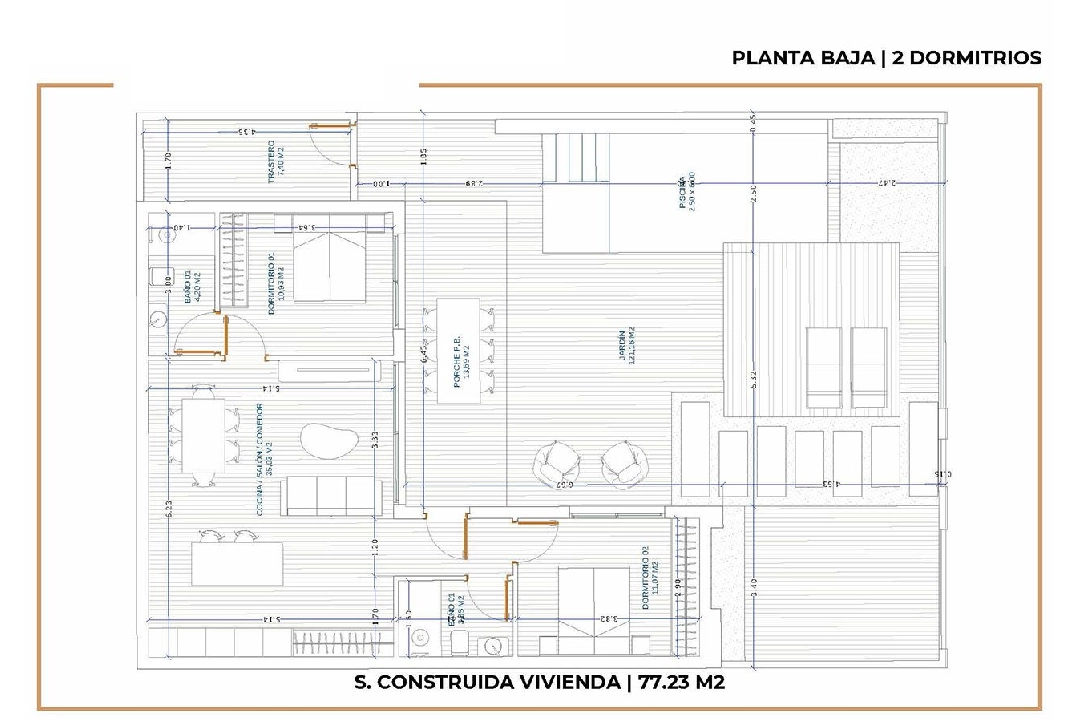 villa en Roldan en venta, superficie 77 m², estado first owner, parcela 198 m², 2 dormitorios, 2 banos, piscina, ref.: HA-RDN-120-E01-8