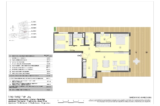 Etagen Apartment in Colonia de Sant Jordi zu verkaufen, Wohnfläche 118 m², Zustand Erstbezug, + fussboden, Klimaanlage, 2 Schlafzimmer, 2 Badezimmer, Pool, ref.: HA-MLN-163-A01-16