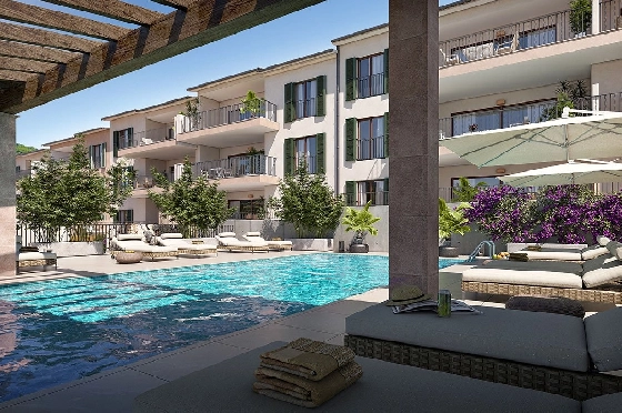 Reihenhaus in Capdepera zu verkaufen, Wohnfläche 128 m², Zustand Erstbezug, Klimaanlage, 2 Schlafzimmer, 2 Badezimmer, Pool, ref.: HA-MLN-435-R01-14