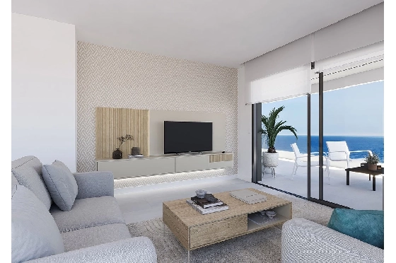 Etagen Apartment in Calpe zu verkaufen, Wohnfläche 125 m², Zustand Erstbezug, Klimaanlage, 3 Schlafzimmer, 2 Badezimmer, Pool, ref.: HA-CAN-150-A03-4