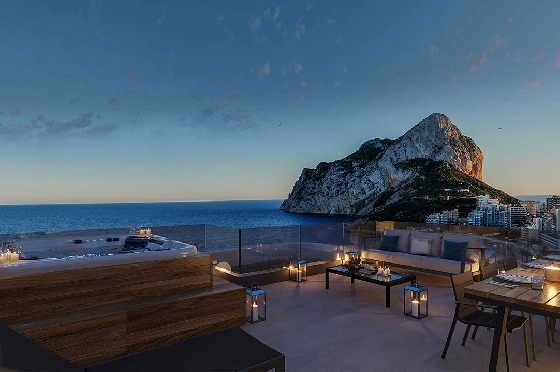 Maisonette in Calpe zu verkaufen, Wohnfläche 228 m², Zustand Erstbezug, Klimaanlage, 3 Schlafzimmer, 3 Badezimmer, Pool, ref.: HA-CAN-150-A04-9