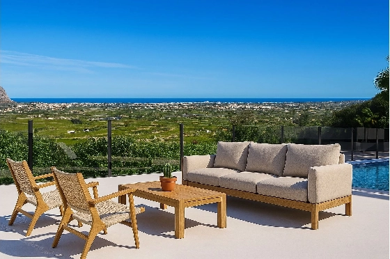 Villa in Pedreguer zu verkaufen, Wohnfläche 114 m², Baujahr 2025, Klimaanlage, Grundstück 300 m², 3 Schlafzimmer, 2 Badezimmer, Pool, ref.: AM-12610DA-3