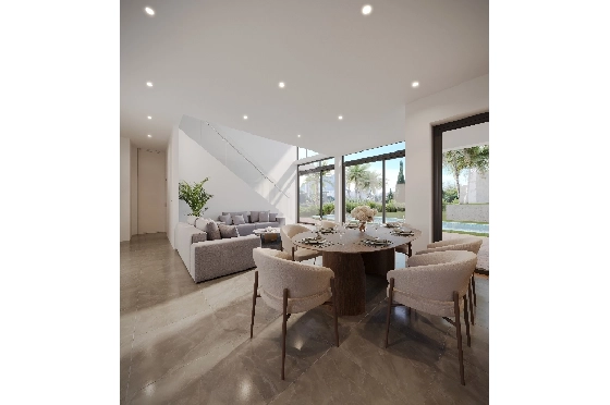 Villa in Calpe zu verkaufen, Wohnfläche 273 m², Baujahr 2025, Klimaanlage, Grundstück 1180 m², 3 Schlafzimmer, 3 Badezimmer, Pool, ref.: AM-12625DA-4