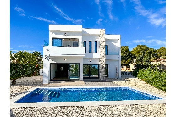 Villa in Benissa zu verkaufen, Wohnfläche 202 m², Baujahr 2025, Klimaanlage, Grundstück 1715 m², 3 Schlafzimmer, 3 Badezimmer, Pool, ref.: AM-12657DA-12