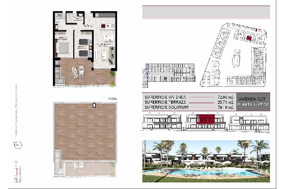 Penthouse Apartment in Ciudad Quesada zu verkaufen, Wohnfläche 163 m², Zustand Erstbezug, Klimaanlage, 2 Schlafzimmer, 2 Badezimmer, Pool, ref.: HA-CQN-120-A02-15