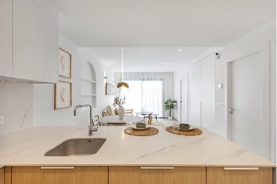 Penthouse Apartment in Los Alcazares zu verkaufen, Wohnfläche 137 m², Zustand Erstbezug, 2 Schlafzimmer, 2 Badezimmer, Pool, ref.: HA-LAN-436-A03-12