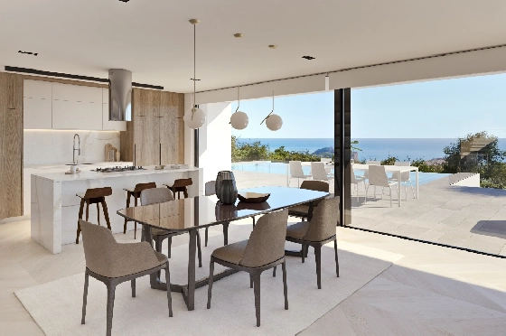 Villa in Benitachell(Cumbre del Sol) zu verkaufen, Wohnfläche 313 m², Grundstück 1338 m², 4 Schlafzimmer, 6 Badezimmer, Pool, ref.: VA-21558-7