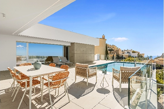 Villa in Benitachell(Cumbre del Sol) zu verkaufen, Wohnfläche 142 m², Grundstück 956 m², 3 Schlafzimmer, 3 Badezimmer, Pool, ref.: VA-22965-34