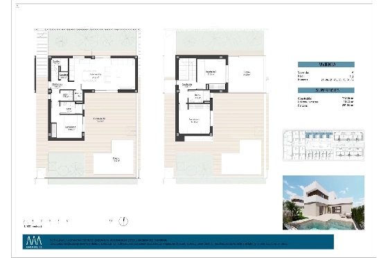 Villa in Los Alcazares zu verkaufen, Wohnfläche 129 m², Zustand Erstbezug, Grundstück 202 m², 3 Schlafzimmer, 2 Badezimmer, Pool, ref.: HA-LAN-451-E01-14