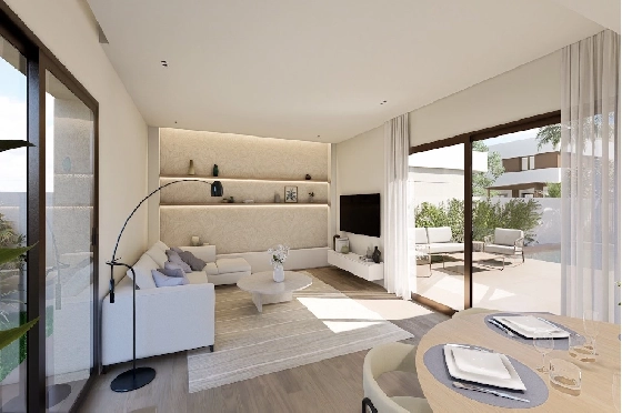 Villa in Los Alcazares zu verkaufen, Wohnfläche 129 m², Zustand Erstbezug, Grundstück 202 m², 3 Schlafzimmer, 2 Badezimmer, Pool, ref.: HA-LAN-451-E01-3