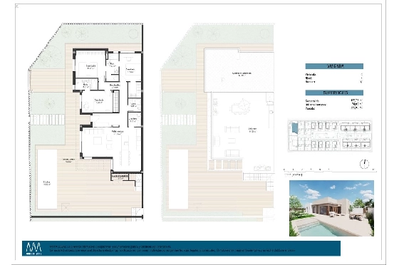 Villa in Los Alcazares zu verkaufen, Wohnfläche 197 m², Zustand Erstbezug, Grundstück 356 m², 3 Schlafzimmer, 3 Badezimmer, Pool, ref.: HA-LAN-451-E03-21