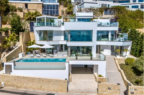 Villa in Moraira zu verkaufen, Wohnfläche 370 m², Baujahr 2022, Klimaanlage, Grundstück 813 m², 4 Schlafzimmer, 4 Badezimmer, Pool, ref.: AM-12683DR-35
