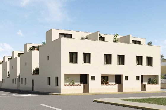 Eck-Reihenhaus in Els Poblets zu verkaufen, Wohnfläche 92 m², Grundstück 43 m², 3 Schlafzimmer, 2 Badezimmer, ref.: IV-SV1-4