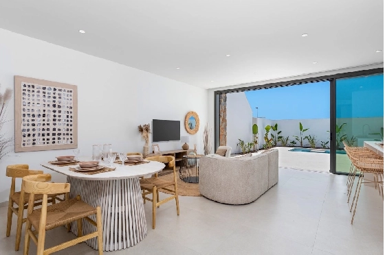 Villa in Los Alcazares zu verkaufen, Wohnfläche 198 m², Zustand Erstbezug, Klimaanlage, Grundstück 235 m², 3 Schlafzimmer, 2 Badezimmer, Pool, ref.: HA-LAN-501-E01-4